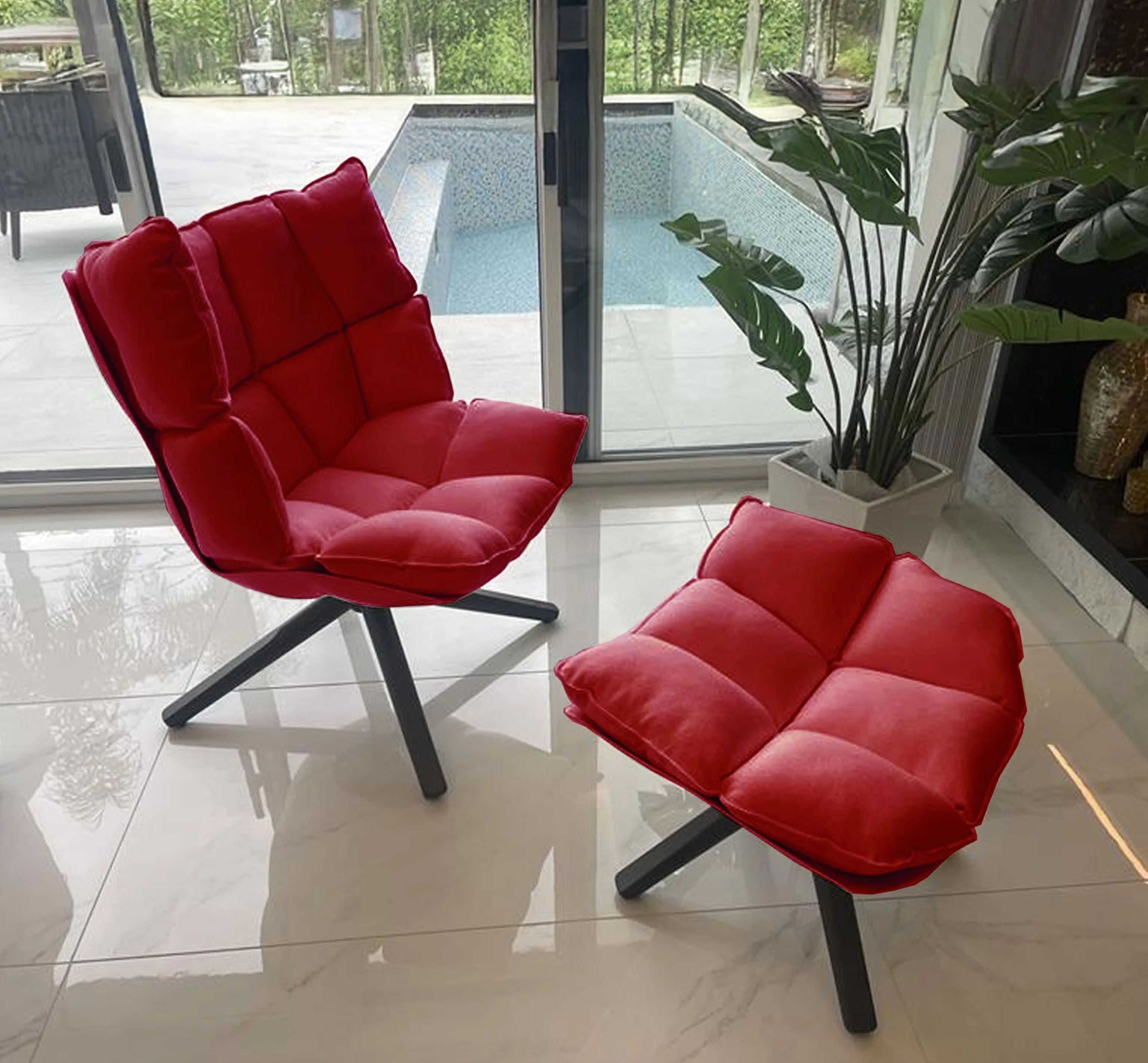 納品実績 B&B Italia HUSK Swivel Armchair