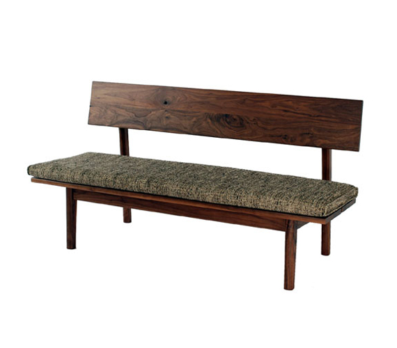 森のことばWalnut LDベンチ(置きクッションタイプ・W120)(品番:SW270)
