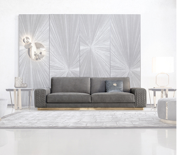 Charisma sofa with wooden base