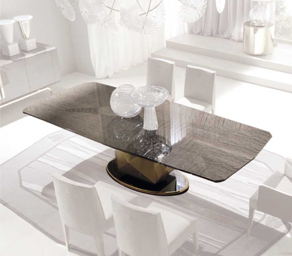 Infinity  Art.5800 Rectangular table with metal base