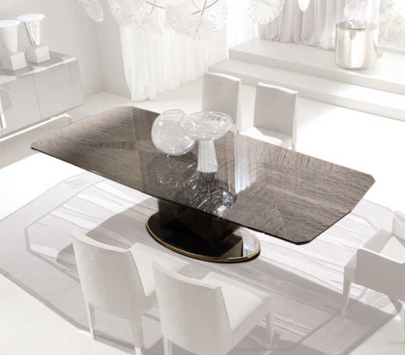 Infinity  Art 5900 Rectangular table with wooden base