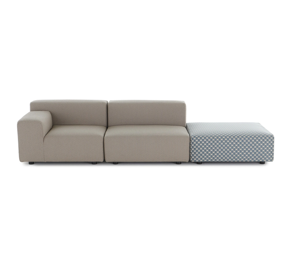 PLASTICS OUTDOOR LIBERTY 2 Seater + 1 Pouf Obi Check
