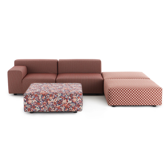 PLASTICS OUTDOOR LIBERTY 2 Seater + 3 Pouf
