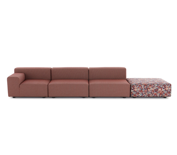 PLASTICS OUTDOOR LIBERTY 3 Seater + 1 Pouf Artemis