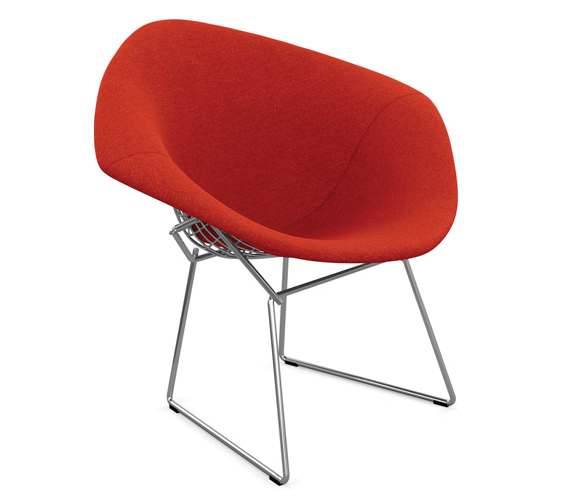 Bertoia Diamond Lounge Chair, Full Cover