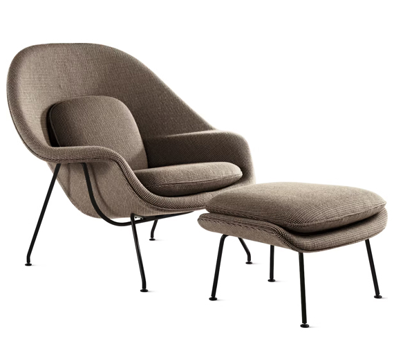 Womb Chair with Ottoman - Standard