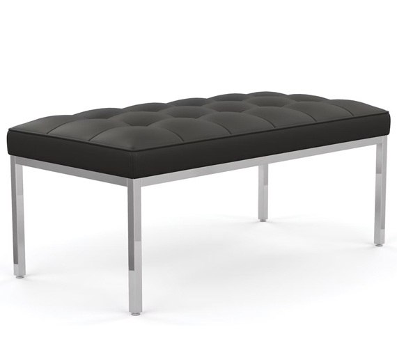 Florence Knoll Relaxed Bench, Rectangular