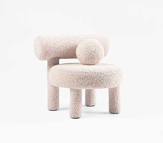 Baby Low Chair Gropius CS1 in Faux Fur