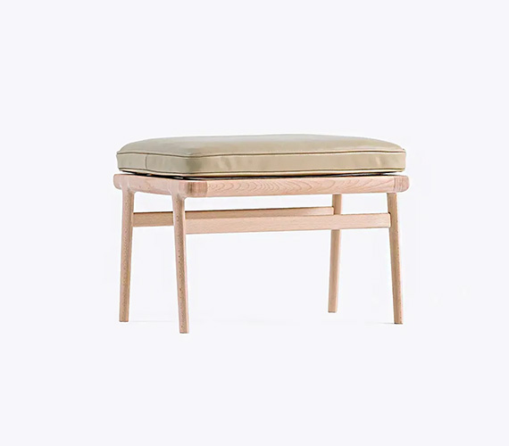 The sensual ladder back ottoman