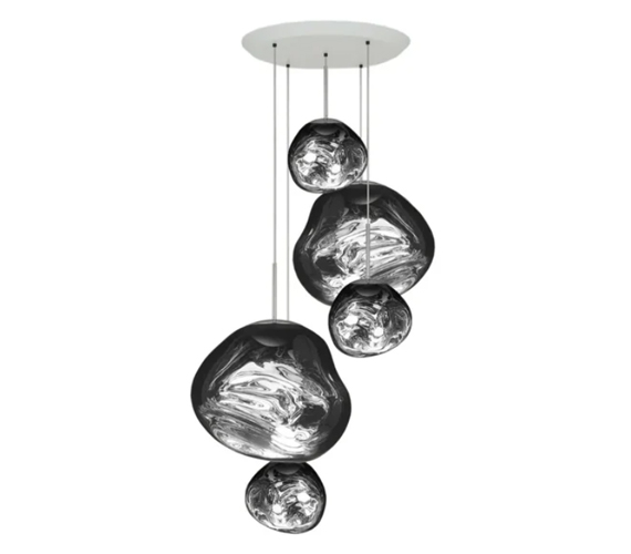 MELT LED LARGE ROUND CHROME