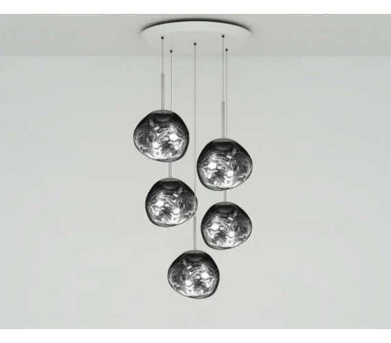 MELT MINI LED ROUND CHROME