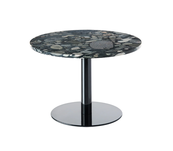 PEBBLE TABLE CIRCLE BLACK