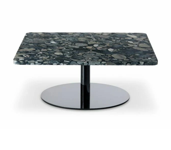 PEBBLE TABLE SQUARE BLACK
