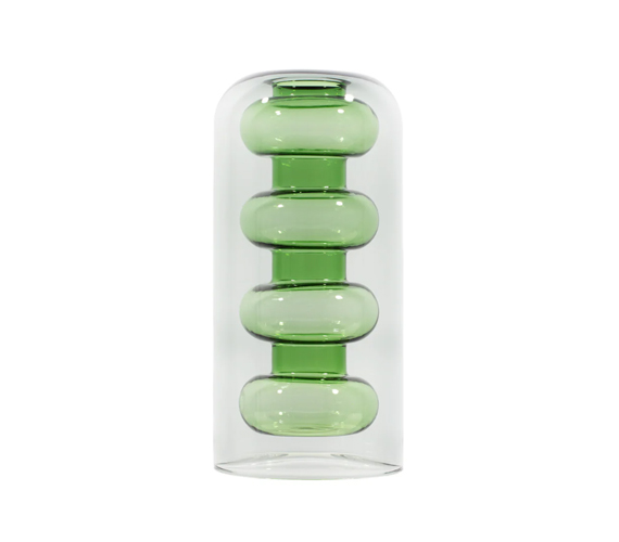 BUMP VASE TALL GREEN