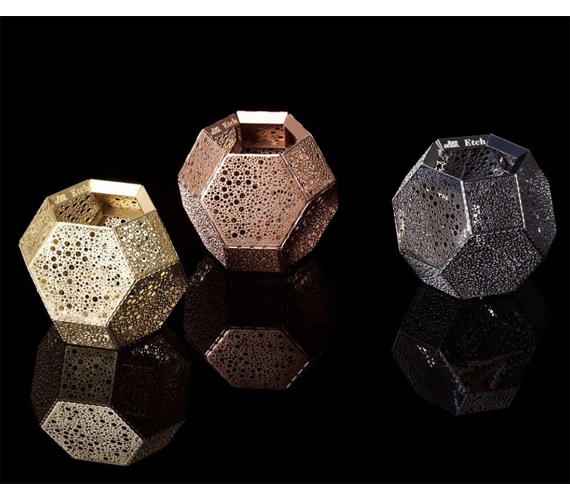 ETCH TEA LIGHT HOLDER DOT