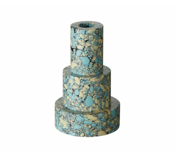SWIRL STEPPED CANDLEHOLDER